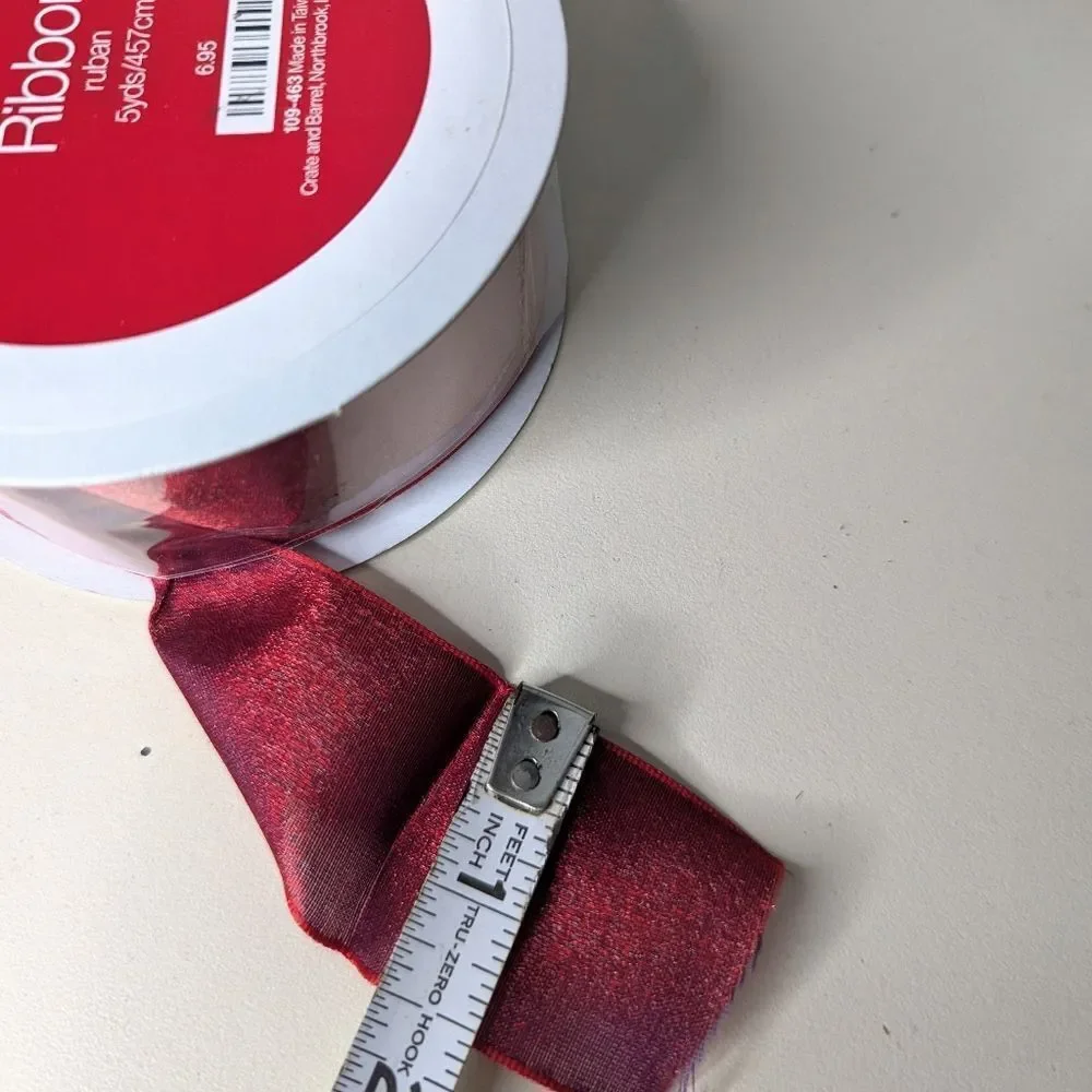 Bundle Of Colorful Crate&Barrel Wired Gift Wrapping Ribbon